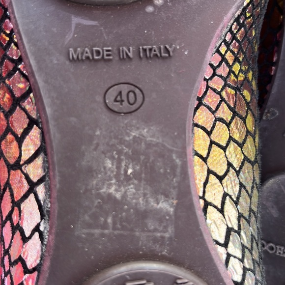 Jimmy Choo, London snakeskin, beautiful design flats, size40 - Picture 7 of 8